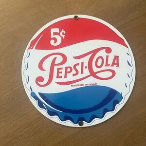 Pepsi Cola Vintage 8x8 Sign